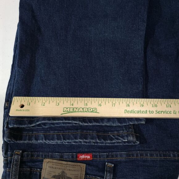 Bootcut High Rise Jeans 48x30 Mens Dark Wash Relaxed Fit Stretch Comfort Western - Picture 12 of 13